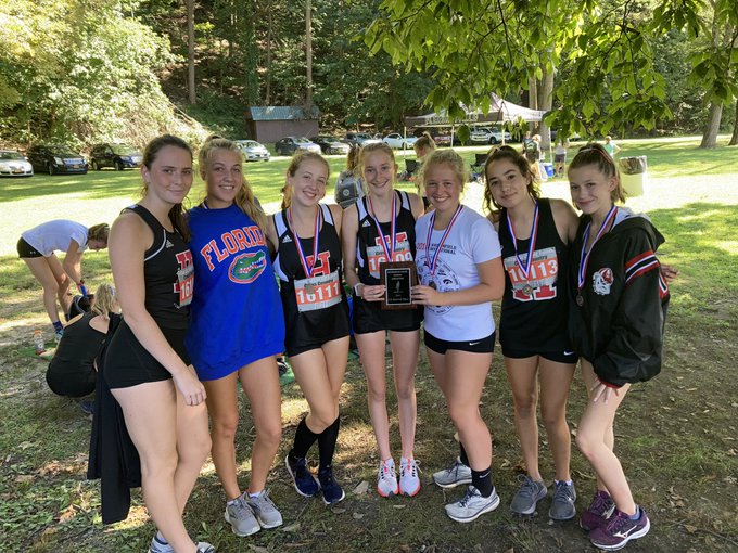 JV Cross Country Womens Team Win 2nd Pace at Bowdoin on September 25, 2021